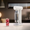 Μηχανή σόδας SMEG Collezione SKC01WHM, 800 ml, CO2, Βαλβίδα ασφαλείας, Δίσκος αποστράγγισης, Χειροκίνητη, Λευκό ματ