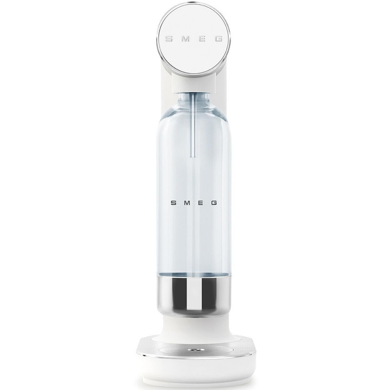 Μηχανή σόδας SMEG Collezione SKC01WHM, 800 ml, CO2, Βαλβίδα ασφαλείας, Δίσκος αποστράγγισης, Χειροκίνητη, Λευκό ματ