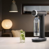 Μηχανή σόδας SMEG Collezione SKC01BLM, 800 ml, CO2, Βαλβίδα ασφαλείας, Δίσκος αποστράγγισης, Χειροκίνητη, Μαύρο ματ