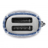 Τοστιέρα SMEG Dolce & Gabbana Blu Mediterraneo TSF01DGBEU, 950 W, 2 φέτες, 6 επίπεδα, Δοχείο για ψίχουλα, Ενσωματωμένο καλώδιο, Ανοξείδωτο ατσάλι, Μπλε