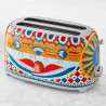 Τοστιέρα SMEG Dolce & Gabbana Sicily is my Love! TSF02DGEU, 1500 W, 4 φέτες, 6 επίπεδα, Δίσκος για ψίχουλα, Ενσωματωμένο καλώδιο, Ανοξείδωτο ατσάλι, Πολύχρωμη