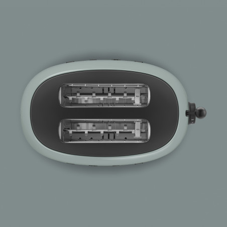 Τοστιέρα SMEG 50's Style Porsche TSF01PSGEU, 950 W, 2 φέτες, 6 επίπεδα, Δίσκος για ψίχουλα, Ενσωματωμένο καλώδιο, Ανοξείδωτο ατσάλι, Πράσινο