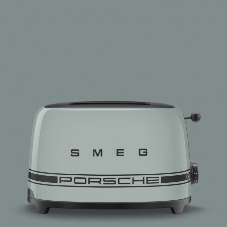 Τοστιέρα SMEG 50's Style Porsche TSF01PSGEU, 950 W, 2 φέτες, 6 επίπεδα, Δίσκος για ψίχουλα, Ενσωματωμένο καλώδιο, Ανοξείδωτο ατσάλι, Πράσινο