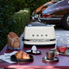Τοστιέρα SMEG 50's Style Porsche TSF01PCWEU, 950 W, 2 φέτες, 6 επίπεδα, Δίσκος για ψίχουλα, Ενσωματωμένο καλώδιο, Ανοξείδωτο ατσάλι, Λευκό