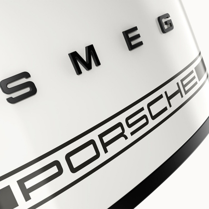 Τοστιέρα SMEG 50's Style Porsche TSF01PCWEU, 950 W, 2 φέτες, 6 επίπεδα, Δίσκος για ψίχουλα, Ενσωματωμένο καλώδιο, Ανοξείδωτο ατσάλι, Λευκό