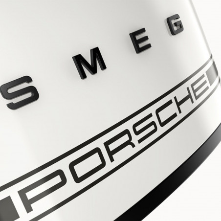 Τοστιέρα SMEG 50's Style Porsche TSF01PCWEU, 950 W, 2 φέτες, 6 επίπεδα, Δίσκος για ψίχουλα, Ενσωματωμένο καλώδιο, Ανοξείδωτο ατσάλι, Λευκό