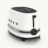 Τοστιέρα SMEG 50's Style Porsche TSF01PCWEU, 950 W, 2 φέτες, 6 επίπεδα, Δίσκος για ψίχουλα, Ενσωματωμένο καλώδιο, Ανοξείδωτο ατσάλι, Λευκό