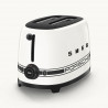 Τοστιέρα SMEG 50's Style Porsche TSF01PCWEU, 950 W, 2 φέτες, 6 επίπεδα, Δίσκος για ψίχουλα, Ενσωματωμένο καλώδιο, Ανοξείδωτο ατσάλι, Λευκό