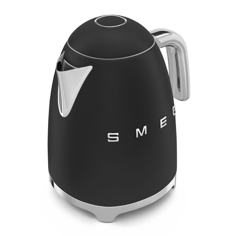 Ηλεκτρική κανάτα SMEG KLF03BLMEU, 2400 W, 1,7 λ, βάση 360°, ματ φινίρισμα, μαύρο