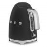 Ηλεκτρική κανάτα SMEG KLF03BLMEU, 2400 W, 1,7 λ, βάση 360°, ματ φινίρισμα, μαύρο