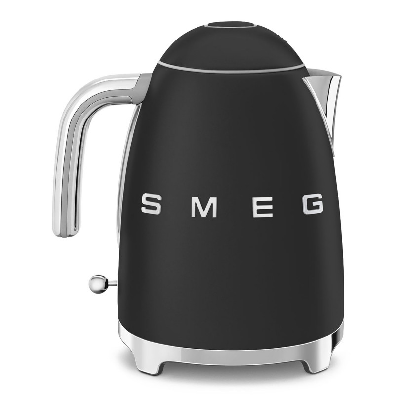 Ηλεκτρική κανάτα SMEG KLF03BLMEU, 2400 W, 1,7 λ, βάση 360°, ματ φινίρισμα, μαύρο