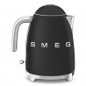 Ηλεκτρική κανάτα SMEG KLF03BLMEU, 2400 W, 1,7 λ, βάση 360°, ματ φινίρισμα, μαύρο