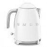 Ηλεκτρικός βραστήρας SMEG KLF03WHMEU, 2400 W, 1,7 λ, βάση 360°, ματ φινίρισμα, λευκό