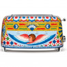 Τοστιέρα SMEG Dolce & Gabbana Sicily is my Love! TSF02DGEU, 1500 W, 4 φέτες, 6 επίπεδα, Δίσκος για ψίχουλα, Ενσωματωμένο καλώδιο, Ανοξείδωτο ατσάλι, Πολύχρωμη