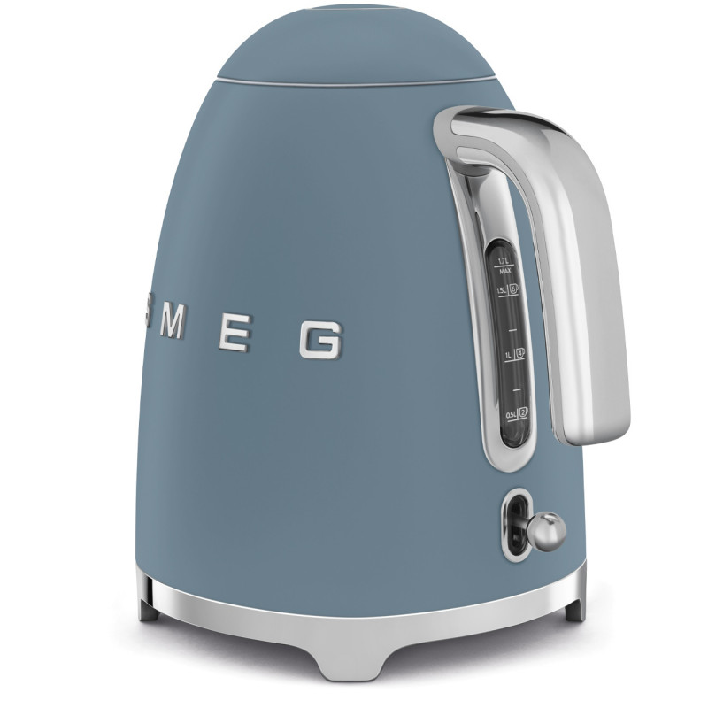 Ηλεκτρική κατσαρόλα SMEG KLF03SBMEU, 2400 W, 1,7 λ, βάση 360°, ματ φινίρισμα, μπλε χρώμα