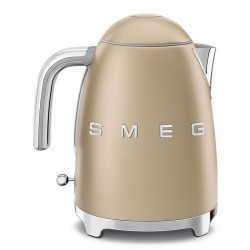 Ηλεκτρική κανάτα SMEG KLF03CHMEU, 2400 W, 1,7 λ, βάση 360°, ματ φινίρισμα, χρώμα σαμπάνιας