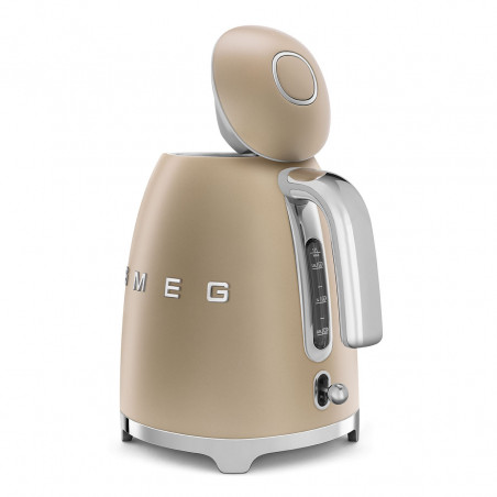Ηλεκτρική κανάτα SMEG KLF03CHMEU, 2400 W, 1,7 λ, βάση 360°, ματ φινίρισμα, χρώμα σαμπάνιας