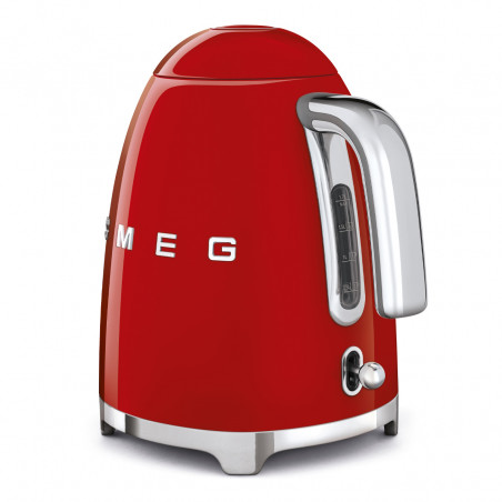 Ηλεκτρική κανάτα SMEG KLF03RDEU, 2400 W, 1,7 λ, βάση 360°, γυαλιστερό φινίρισμα, κόκκινη