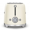 Τοστιέρα SMEG 50's Style TSF01CREU, 950 W, 2 φέτες, 6 επίπεδα, Δοχείο για ψίχουλα, Ενσωματωμένο καλώδιο, Ανοξείδωτο ατσάλι, Κρεμ