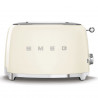 Τοστιέρα SMEG 50's Style TSF01CREU, 950 W, 2 φέτες, 6 επίπεδα, Δοχείο για ψίχουλα, Ενσωματωμένο καλώδιο, Ανοξείδωτο ατσάλι, Κρεμ