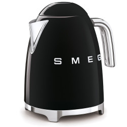 Ηλεκτρική κανάτα SMEG KLF03BLEU, 2400 W, 1,7 λ, βάση 360°, γυαλιστερό φινίρισμα, μαύρο