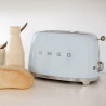 Τοστιέρα SMEG 50's Style TSF01PBEU, 950 W, 2 φέτες, 6 επίπεδα, Δίσκος για ψίχουλα, Ενσωματωμένο καλώδιο, Ανοξείδωτο ατσάλι, Μπλε