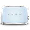Τοστιέρα SMEG 50's Style TSF01PBEU, 950 W, 2 φέτες, 6 επίπεδα, Δίσκος για ψίχουλα, Ενσωματωμένο καλώδιο, Ανοξείδωτο ατσάλι, Μπλε