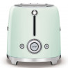 Τοστιέρα SMEG 50's Style TSF01PGEU, 950 W, 2 φέτες, 6 επίπεδα, Δίσκος για ψίχουλα, Ενσωματωμένο καλώδιο, Ανοξείδωτο ατσάλι, Πράσινο