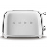 Τοστιέρα SMEG 50's Style TSF01SSEU, 950 W, 2 φέτες, 6 επίπεδα, Δίσκος για ψίχουλα, Ενσωματωμένο καλώδιο, Ανοξείδωτο ατσάλι, Ασημί