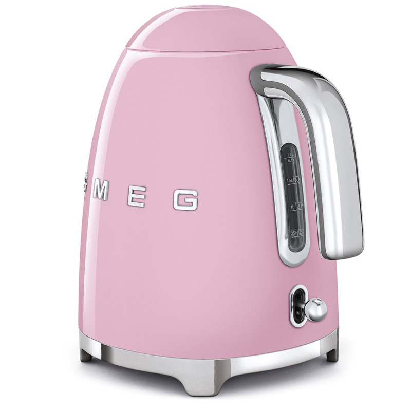 Ηλεκτρική κανάτα SMEG KLF03PKEU, 2400 W, 1,7 λ, βάση 360°, γυαλιστερό φινίρισμα, ροζ