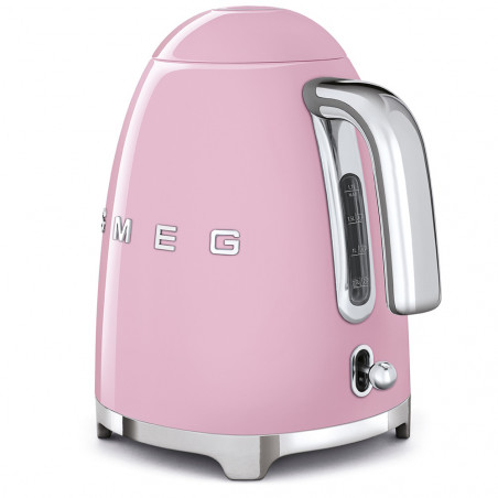 Ηλεκτρική κανάτα SMEG KLF03PKEU, 2400 W, 1,7 λ, βάση 360°, γυαλιστερό φινίρισμα, ροζ