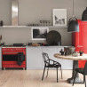 Τοστιέρα SMEG 50's Style TSF01BLEU, 950 W, 2 φέτες, 6 επίπεδα, Δίσκος για ψίχουλα, Ενσωματωμένο καλώδιο, Ανοξείδωτο ατσάλι, Μαύρο