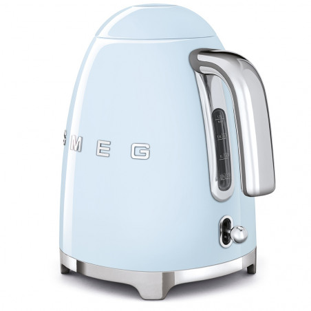 Ηλεκτρική κανάτα SMEG KLF03PBEU, 2400 W, 1,7 λ, βάση 360°, γυαλιστερό φινίρισμα, παστέλ μπλε