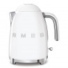 Ηλεκτρική κανάτα SMEG KLF03WHEU, 2400 W, 1,7 λίτρα, βάση 360°, γυαλιστερό φινίρισμα, λευκό