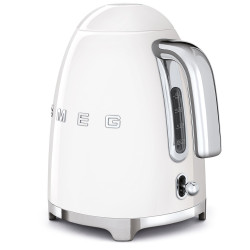 Ηλεκτρική κανάτα SMEG KLF03WHEU, 2400 W, 1,7 λίτρα, βάση 360°, γυαλιστερό φινίρισμα, λευκό