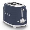 Τοστιέρα SMEG 50's Style TSF01NBEU, 950 W, 2 φέτες, 6 επίπεδα, Δίσκος για ψίχουλα, Ενσωματωμένο καλώδιο, Ανοξείδωτο ατσάλι, Σκούρο μπλε