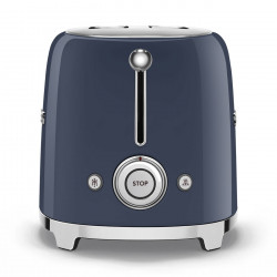 Τοστιέρα SMEG 50's Style TSF01NBEU, 950 W, 2 φέτες, 6 επίπεδα, Δίσκος για ψίχουλα, Ενσωματωμένο καλώδιο, Ανοξείδωτο ατσάλι, Σκούρο μπλε
