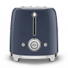 Τοστιέρα SMEG 50's Style TSF01NBEU, 950 W, 2 φέτες, 6 επίπεδα, Δίσκος για ψίχουλα, Ενσωματωμένο καλώδιο, Ανοξείδωτο ατσάλι, Σκούρο μπλε