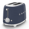 Τοστιέρα SMEG 50's Style TSF01NBEU, 950 W, 2 φέτες, 6 επίπεδα, Δίσκος για ψίχουλα, Ενσωματωμένο καλώδιο, Ανοξείδωτο ατσάλι, Σκούρο μπλε