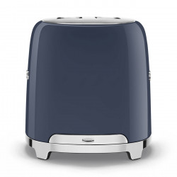 Τοστιέρα SMEG 50's Style TSF01NBEU, 950 W, 2 φέτες, 6 επίπεδα, Δίσκος για ψίχουλα, Ενσωματωμένο καλώδιο, Ανοξείδωτο ατσάλι, Σκούρο μπλε