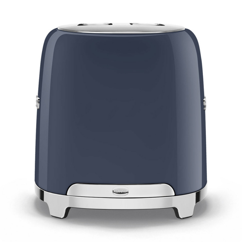 Τοστιέρα SMEG 50's Style TSF01NBEU, 950 W, 2 φέτες, 6 επίπεδα, Δίσκος για ψίχουλα, Ενσωματωμένο καλώδιο, Ανοξείδωτο ατσάλι, Σκούρο μπλε