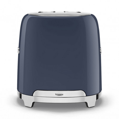 Τοστιέρα SMEG 50's Style TSF01NBEU, 950 W, 2 φέτες, 6 επίπεδα, Δίσκος για ψίχουλα, Ενσωματωμένο καλώδιο, Ανοξείδωτο ατσάλι, Σκούρο μπλε