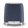 Τοστιέρα SMEG 50's Style TSF01NBEU, 950 W, 2 φέτες, 6 επίπεδα, Δίσκος για ψίχουλα, Ενσωματωμένο καλώδιο, Ανοξείδωτο ατσάλι, Σκούρο μπλε