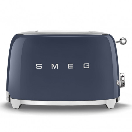 Τοστιέρα SMEG 50's Style TSF01NBEU, 950 W, 2 φέτες, 6 επίπεδα, Δίσκος για ψίχουλα, Ενσωματωμένο καλώδιο, Ανοξείδωτο ατσάλι, Σκούρο μπλε