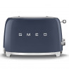 Τοστιέρα SMEG 50's Style TSF01NBEU, 950 W, 2 φέτες, 6 επίπεδα, Δίσκος για ψίχουλα, Ενσωματωμένο καλώδιο, Ανοξείδωτο ατσάλι, Σκούρο μπλε
