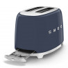 Τοστιέρα SMEG 50's Style TSF01NBEU, 950 W, 2 φέτες, 6 επίπεδα, Δίσκος για ψίχουλα, Ενσωματωμένο καλώδιο, Ανοξείδωτο ατσάλι, Σκούρο μπλε