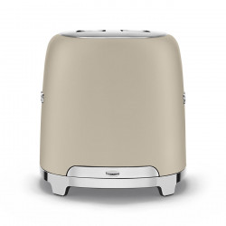 Τοστιέρα SMEG 50's Style TSF01MLMEU, 950 W, 2 φέτες, 6 επίπεδα, Δίσκος για ψίχουλα, Ενσωματωμένο καλώδιο, Ανοξείδωτο ατσάλι, Μπεζ