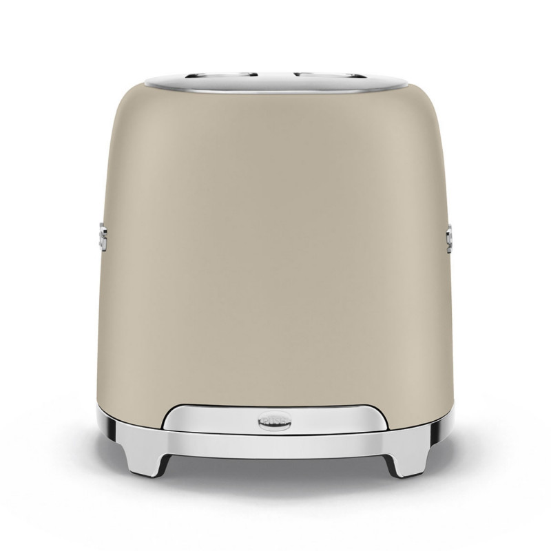 Τοστιέρα SMEG 50's Style TSF01MLMEU, 950 W, 2 φέτες, 6 επίπεδα, Δίσκος για ψίχουλα, Ενσωματωμένο καλώδιο, Ανοξείδωτο ατσάλι, Μπεζ