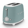 Τοστιέρα SMEG 50's Style TSF01EGMEU, 950 W, 2 φέτες, 6 επίπεδα, Δίσκος για ψίχουλα, Ενσωματωμένο καλώδιο, Ανοξείδωτο ατσάλι, Σμαραγδένιο πράσινο