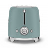 Τοστιέρα SMEG 50's Style TSF01EGMEU, 950 W, 2 φέτες, 6 επίπεδα, Δίσκος για ψίχουλα, Ενσωματωμένο καλώδιο, Ανοξείδωτο ατσάλι, Σμαραγδένιο πράσινο